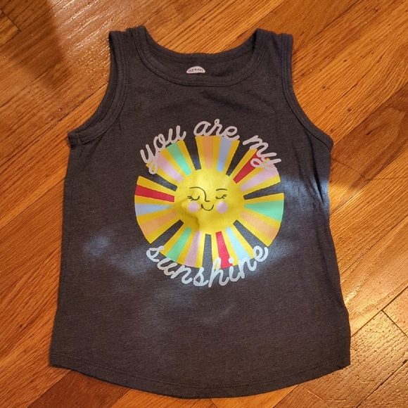 Old Navy Gray Tank Top with Sunshine Design - Picture 1 of 3